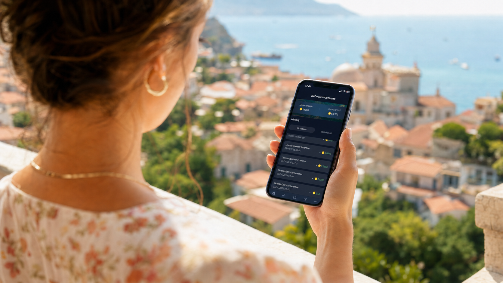 Unetwork License Operator using a phone while participating in the network